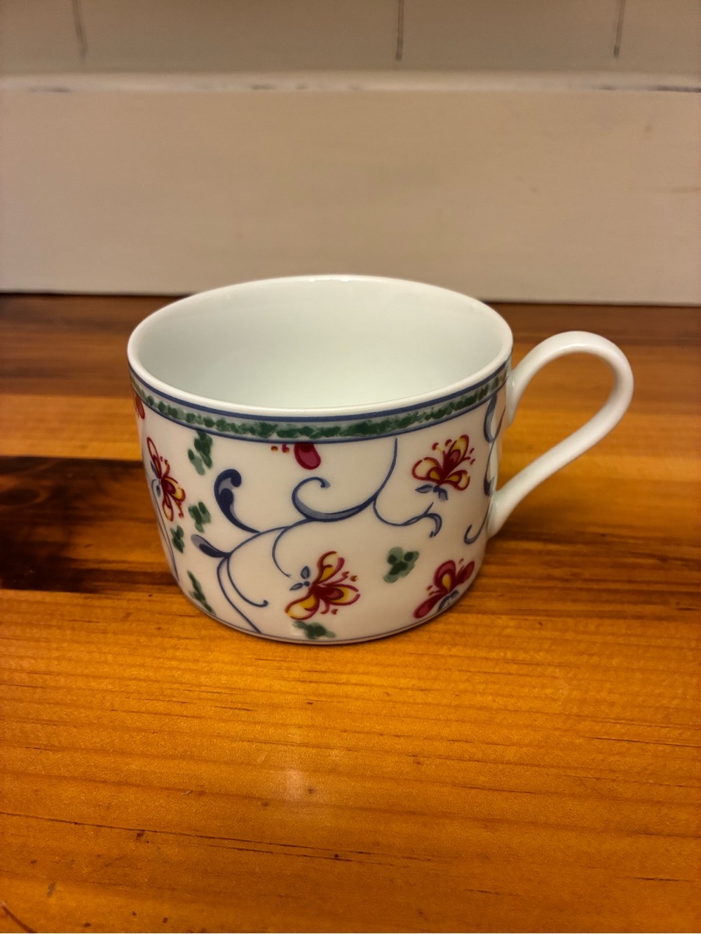 Coventry Fine Porcelain Portuguese Tile Flat CoffeeTea Cup Cup PTS International